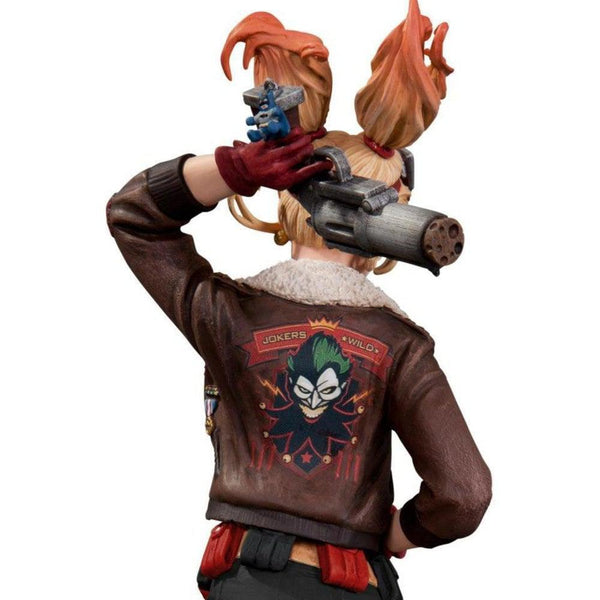 DC Bombshells Harley Quinn Sepia Tone Resin Statue - Limited Edition Collectible Figure (10.75” Tall)