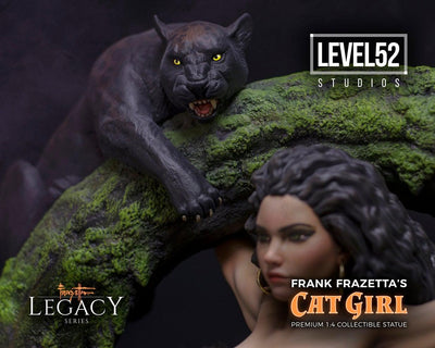 Frazetta Legacy Series Cat Girl 1/4 Scale Statue by Level 52 Studios