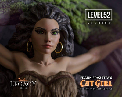 Frazetta Legacy Series Cat Girl 1/4 Scale Statue by Level 52 Studios