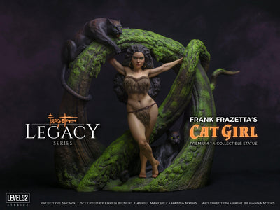 Frazetta Legacy Series Cat Girl 1/4 Scale Statue by Level 52 Studios