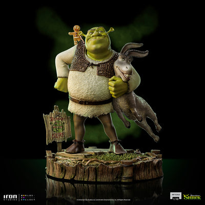 Shrek, Donkey and The Gingerbread Man Deluxe Art Scale 1/10