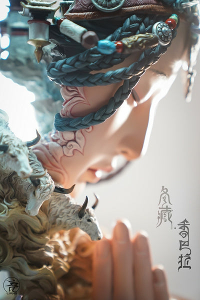 Winter Tibet Shambhala Statue (Painted Version)