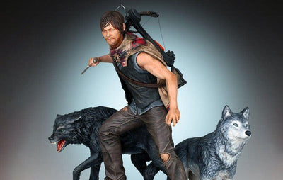 Walking Dead DARYL DIXON & The Wolves Statue DIORAMA by Gentle Giant