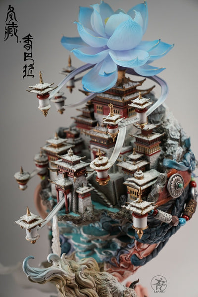 Winter Tibet Shambhala Statue (Painted Version)