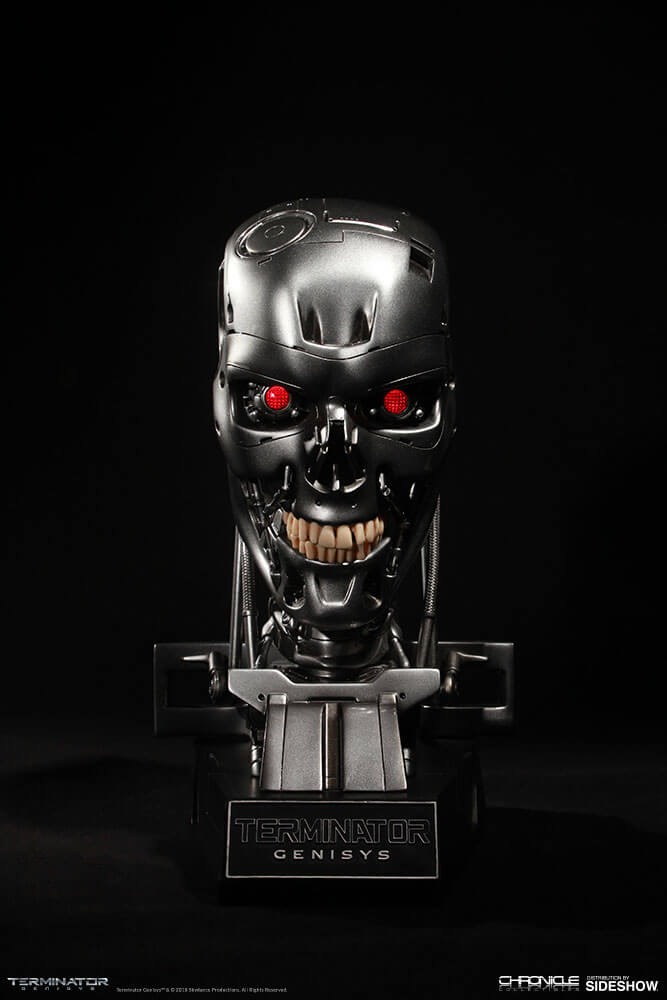 Terminator Genisys Endoskeleton Skull 1:1 Prop Replica Statue by Chronicle Collectibles