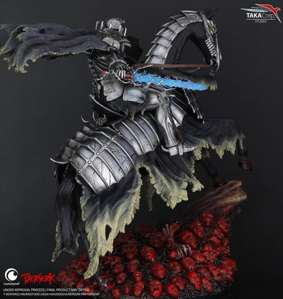 Berserk Skull Knight On Horse Statue