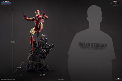 Iron Man Mark 85 and Mark 49 Rescue Suit 1/4 Scale Statue Set