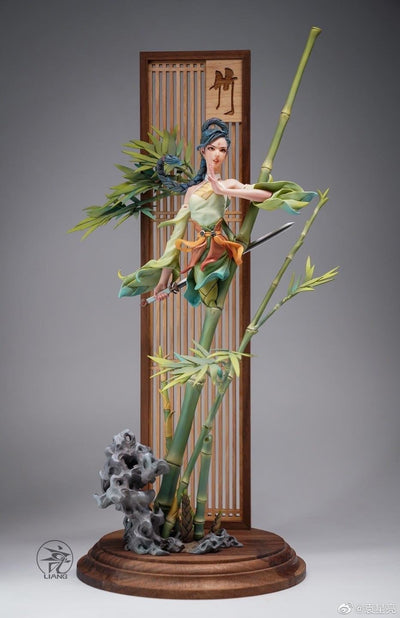 Chinese Ladies - Plum, Orchid, Bamboo, and Chrysanthemum (Painted Version) Statue