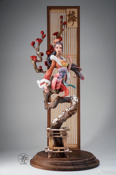 Chinese Ladies - Plum, Orchid, Bamboo, and Chrysanthemum (Painted Version) Statue