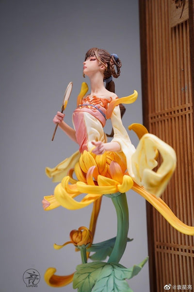 Chinese Ladies - Plum, Orchid, Bamboo, and Chrysanthemum (Painted Version) Statue