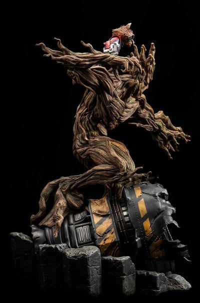 Rocket Raccoon & Groot 1/4 Scale Statue