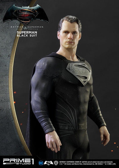 Superman Black Suit 1:2 Scale Statue