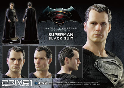 Superman Black Suit 1:2 Scale Statue