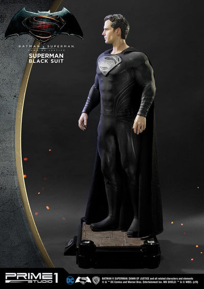 Superman Black Suit 1:2 Scale Statue