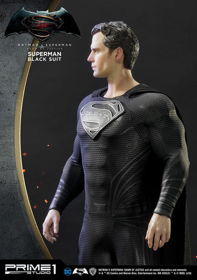 Superman Black Suit 1:2 Scale Statue