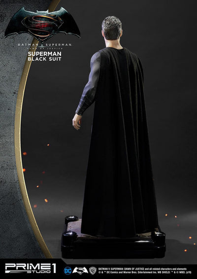 Superman Black Suit 1:2 Scale Statue