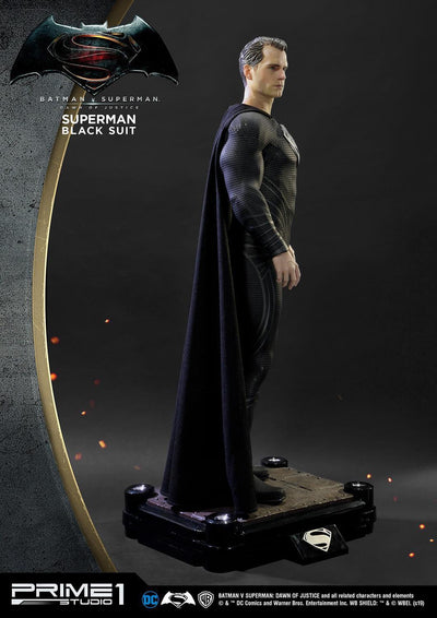 Superman Black Suit 1:2 Scale Statue