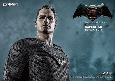 Superman Black Suit 1:2 Scale Statue