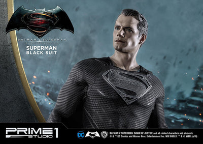 Superman Black Suit 1:2 Scale Statue