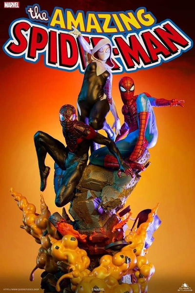 SPIDER-MAN SPIDER-VERSE TRIO 1/4 STATUE