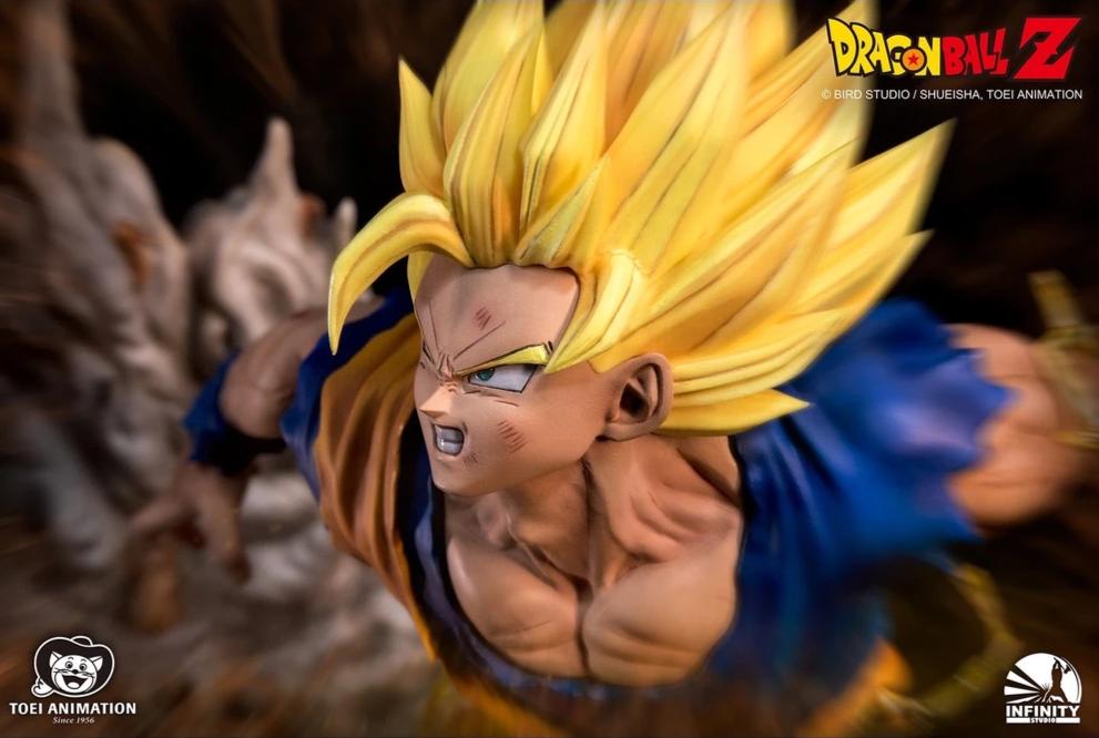 Pre order】Temple Studio Dragon Ball Z Goku SSJ2 VS Majin Vegeta 1/4 Scale  Resin