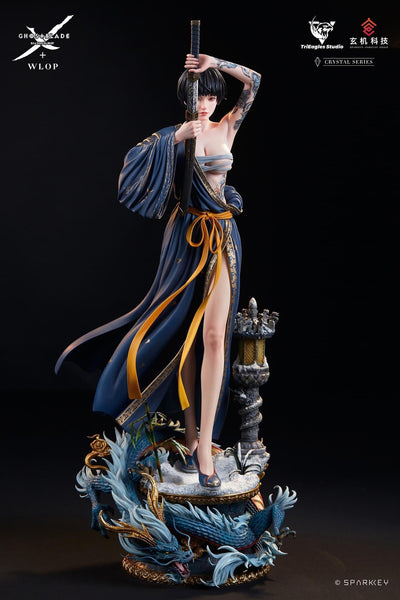 Ghostblade - Jade NAVY BLUE 1/4 Scale Statue