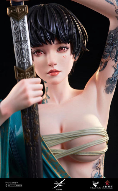 Ghostblade - Jade Azure Green 1/4 Scale Statue