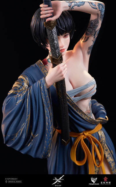 Ghostblade - Jade NAVY BLUE 1/4 Scale Statue