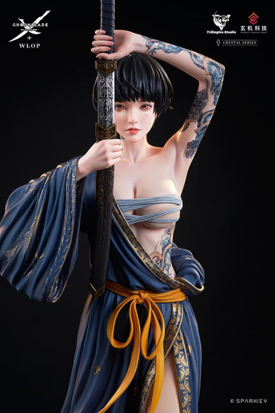 Ghostblade - Jade NAVY BLUE 1/4 Scale Statue