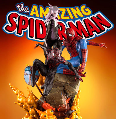 SPIDER-MAN SPIDER-VERSE TRIO 1/4 STATUE