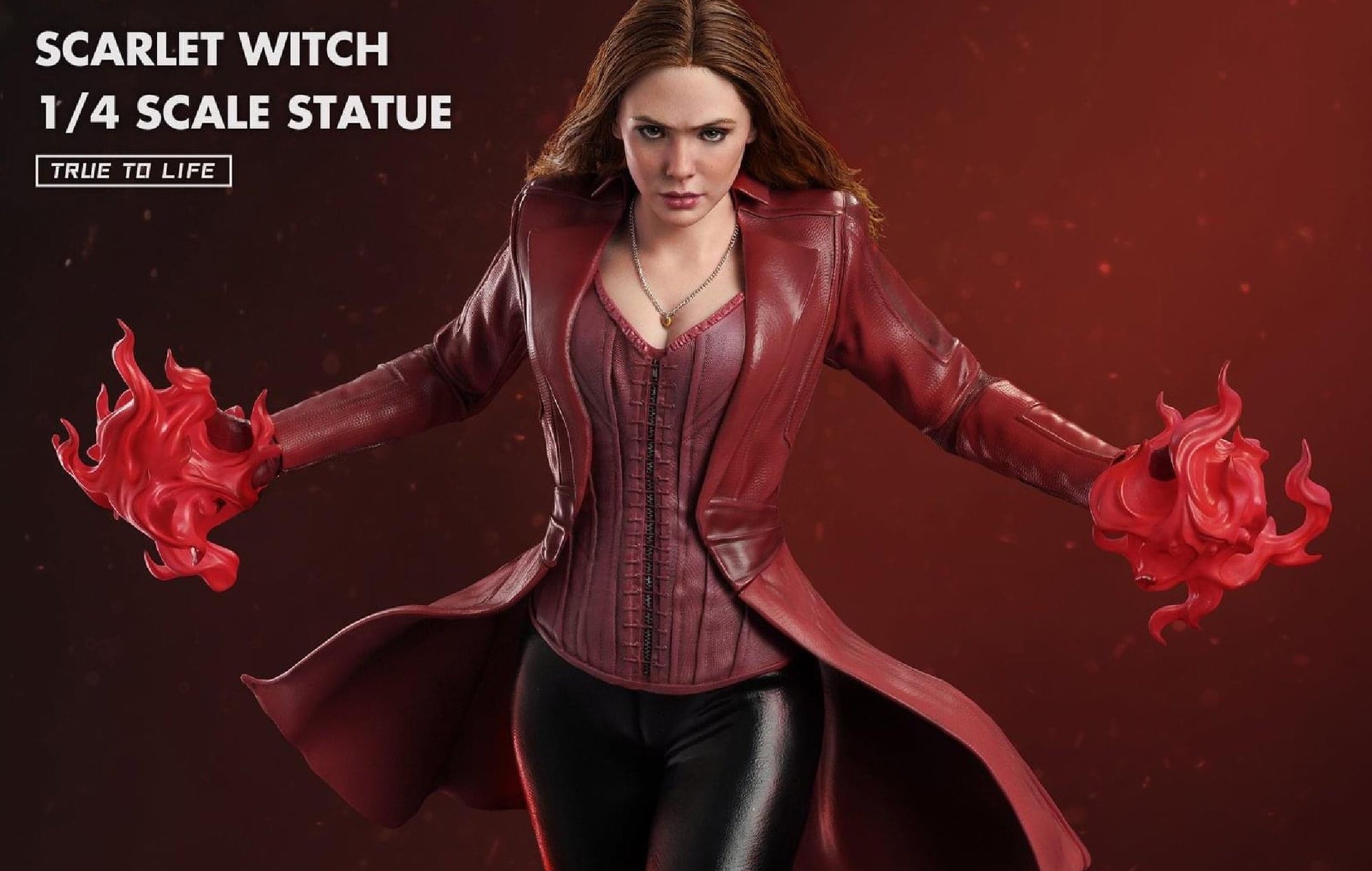 Scarlet Witch (Elizabeth Olsen) 1/4 Scale Hyperreal Statue