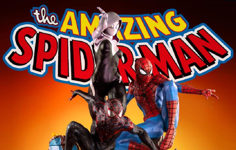 SPIDER-MAN SPIDER-VERSE TRIO 1/4 STATUE