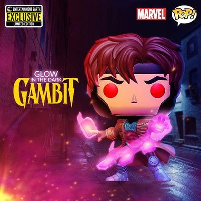 X-MEN Gambit GID Pop! Vinyl Figure EE Exclusive