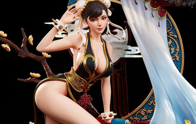 Chun Li 1/4 Scale Statue - Crystal Series - Black Version