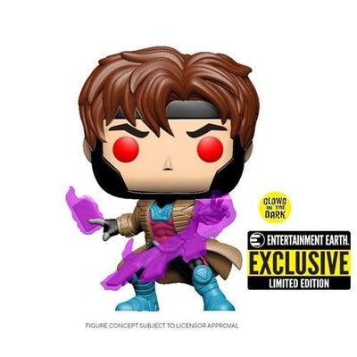 X-MEN Gambit GID Pop! Vinyl Figure EE Exclusive