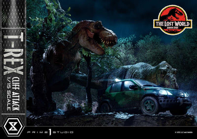 The Lost World - Jurassic Park - T-Rex Cliff Attack (Bonus Version) 1/15 Scale Statue