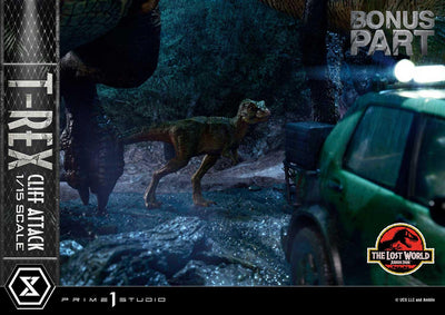The Lost World - Jurassic Park - T-Rex Cliff Attack (Bonus Version) 1/15 Scale Statue