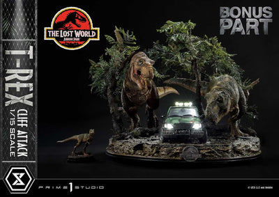 The Lost World - Jurassic Park - T-Rex Cliff Attack (Bonus Version) 1/15 Scale Statue