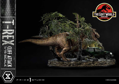 The Lost World - Jurassic Park - T-Rex Cliff Attack (Bonus Version) 1/15 Scale Statue