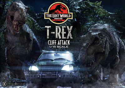 The Lost World - Jurassic Park - T-Rex Cliff Attack (Bonus Version) 1/15 Scale Statue