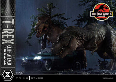The Lost World - Jurassic Park - T-Rex Cliff Attack (Bonus Version) 1/15 Scale Statue
