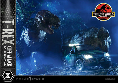 The Lost World - Jurassic Park - T-Rex Cliff Attack (Bonus Version) 1/15 Scale Statue