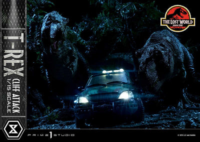 The Lost World - Jurassic Park - T-Rex Cliff Attack (Bonus Version) 1/15 Scale Statue