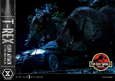 The Lost World - Jurassic Park - T-Rex Cliff Attack (Bonus Version) 1/15 Scale Statue