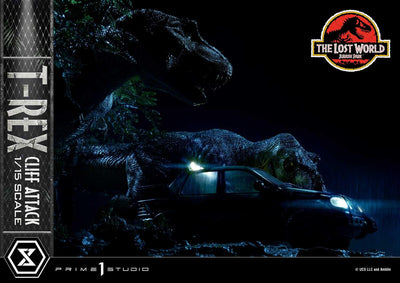 The Lost World - Jurassic Park - T-Rex Cliff Attack (Bonus Version) 1/15 Scale Statue