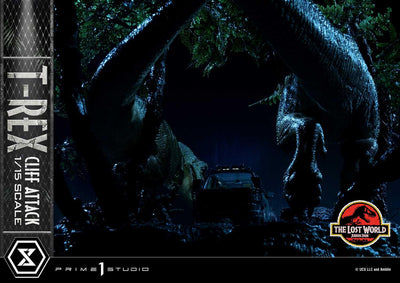 The Lost World - Jurassic Park - T-Rex Cliff Attack (Bonus Version) 1/15 Scale Statue