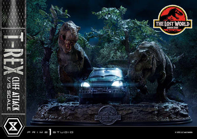 The Lost World - Jurassic Park - T-Rex Cliff Attack (Bonus Version) 1/15 Scale Statue
