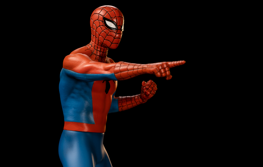 Spider-Man 60s Animated Series Art Scale 1/10