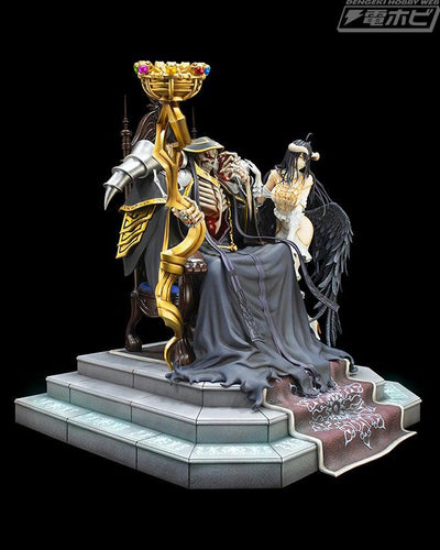 Ainz Ooal Gown & Albedo 1/4 Scale Statue SET