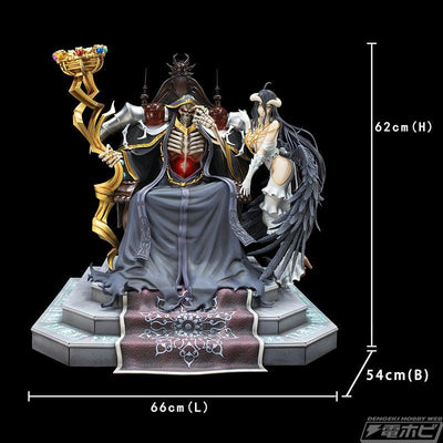 Ainz Ooal Gown & Albedo 1/4 Scale Statue SET